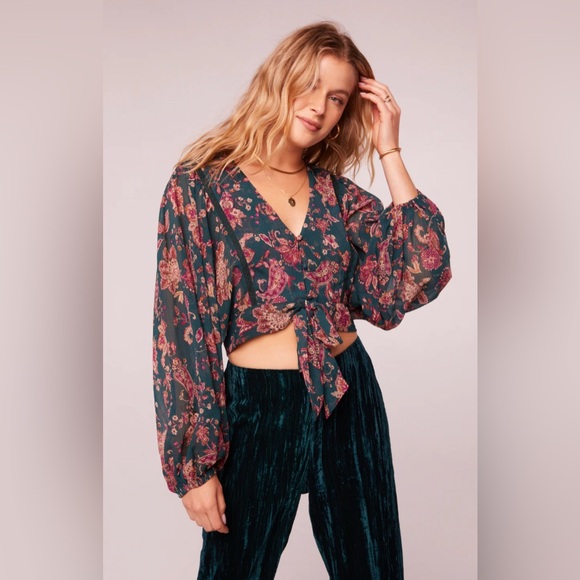 Band of Gypsies Tops - Band Of The Free River Deep Paisley Blouse